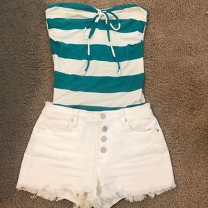 Stripe tube top